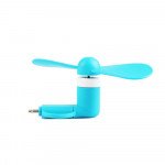 Wholesale Universal iPhone / Andrioid Portable Cell Phone Mini Electric Cooling Fan (Blue)